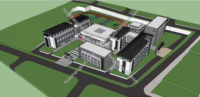 51套超全大中小现代学校校园建筑su模型「免费下载」8.jpg(8)