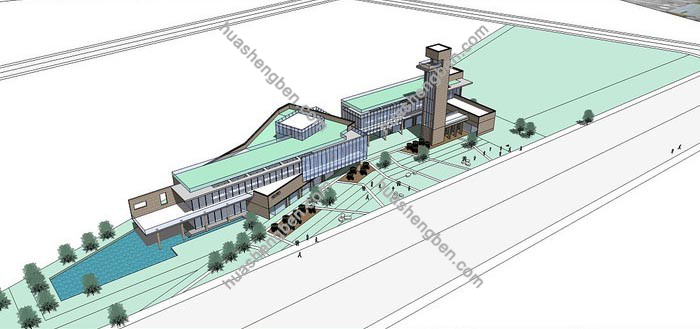 51套超全大中小现代学校校园建筑su模型「免费下载」11.jpg(10)