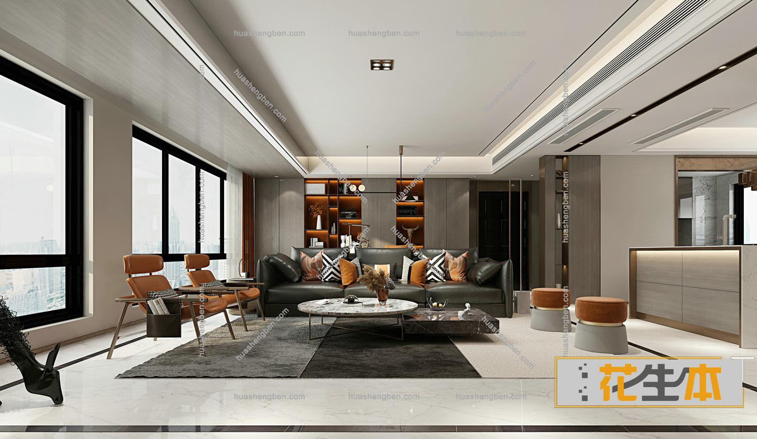 古典整体客厅3d模型「免费下载」4 (3).jpg(2)