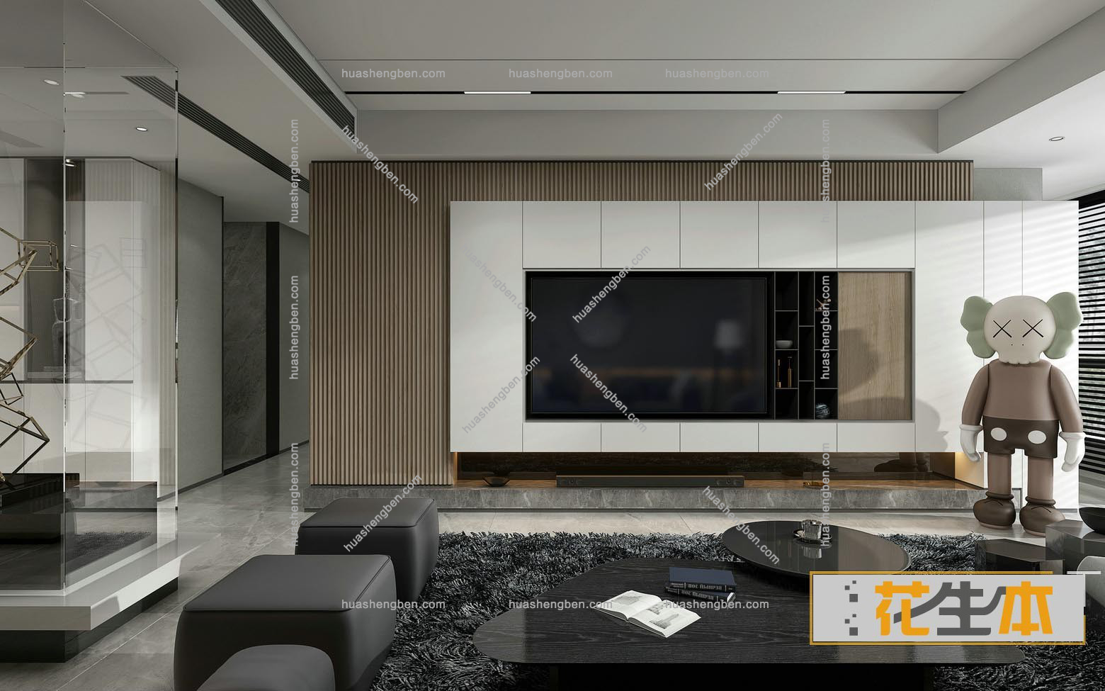 简易客厅3d模型「免费下载」9 (1).jpg(2)