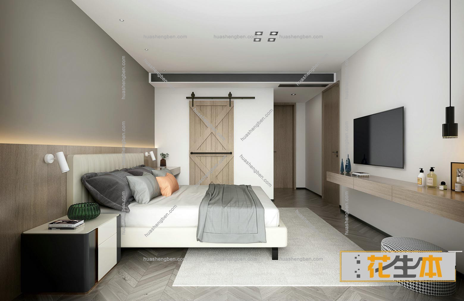 北欧卧室3d模型「免费下载」15.jpg(1)