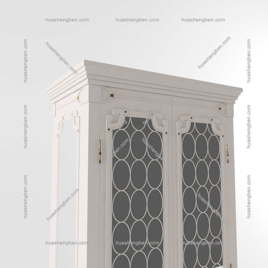 简欧衣柜3d模型「免费下载」Visionnaire_Windsor_Cabinet_preview002.jpg(2)