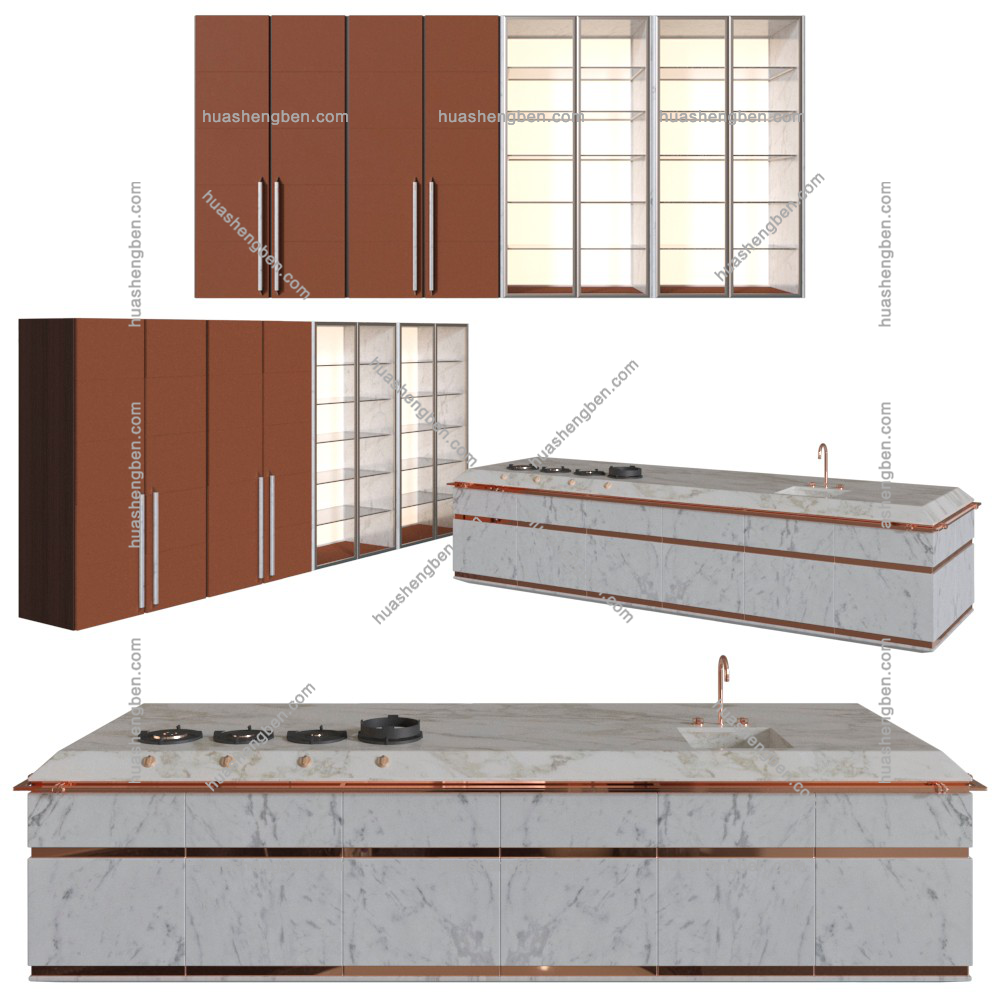 现代橱柜组合3d模型「免费下载」1.jpg(1)