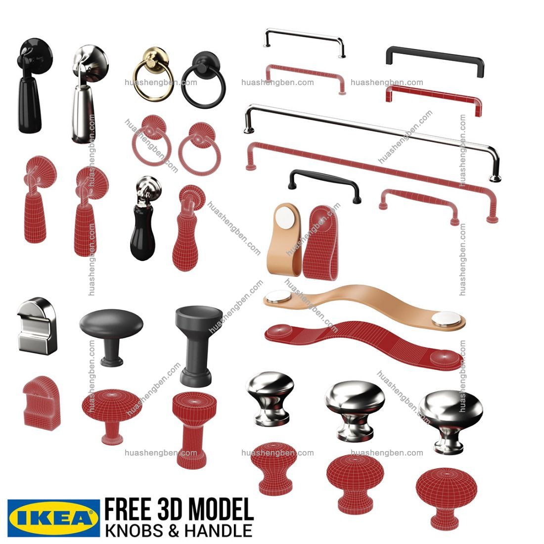 现代宜家旋钮和把手组合3d模型「免费下载」Free-Ikea-Knobs-and-Handles-3D-model-2.jpg(3)