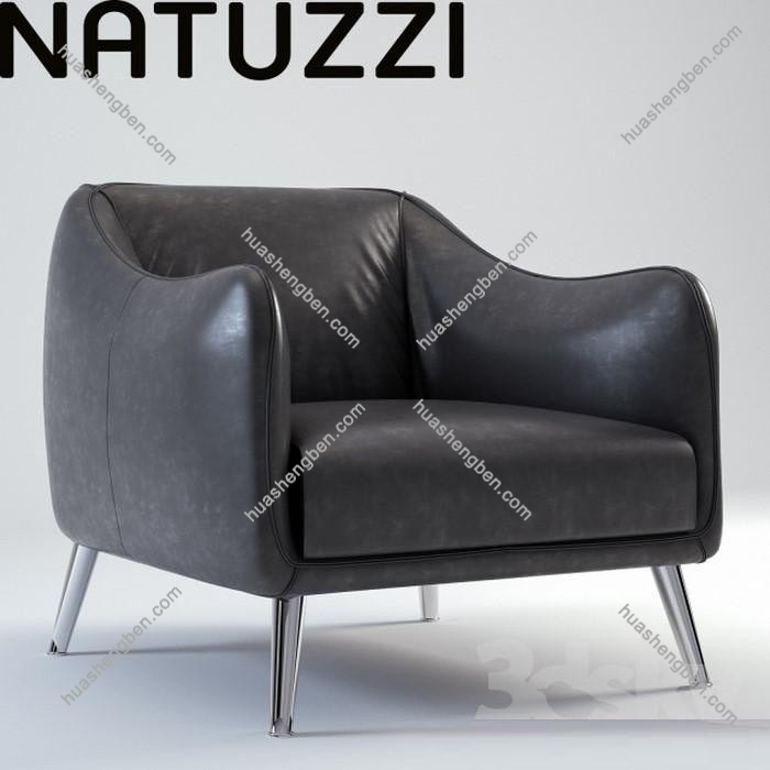 现代单人沙发3d模型「免费下载」natuzzi Platea Armchair.jpg(1)