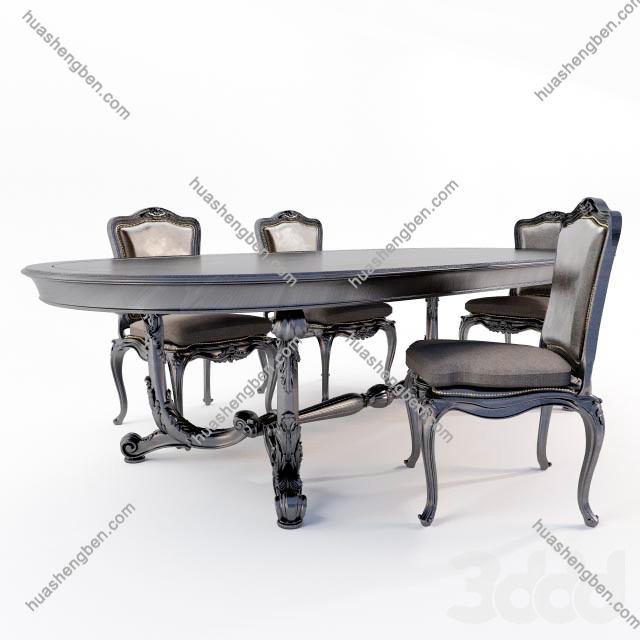 现代雕花餐桌椅组合3d模型「免费下载」556590.jpg(1)