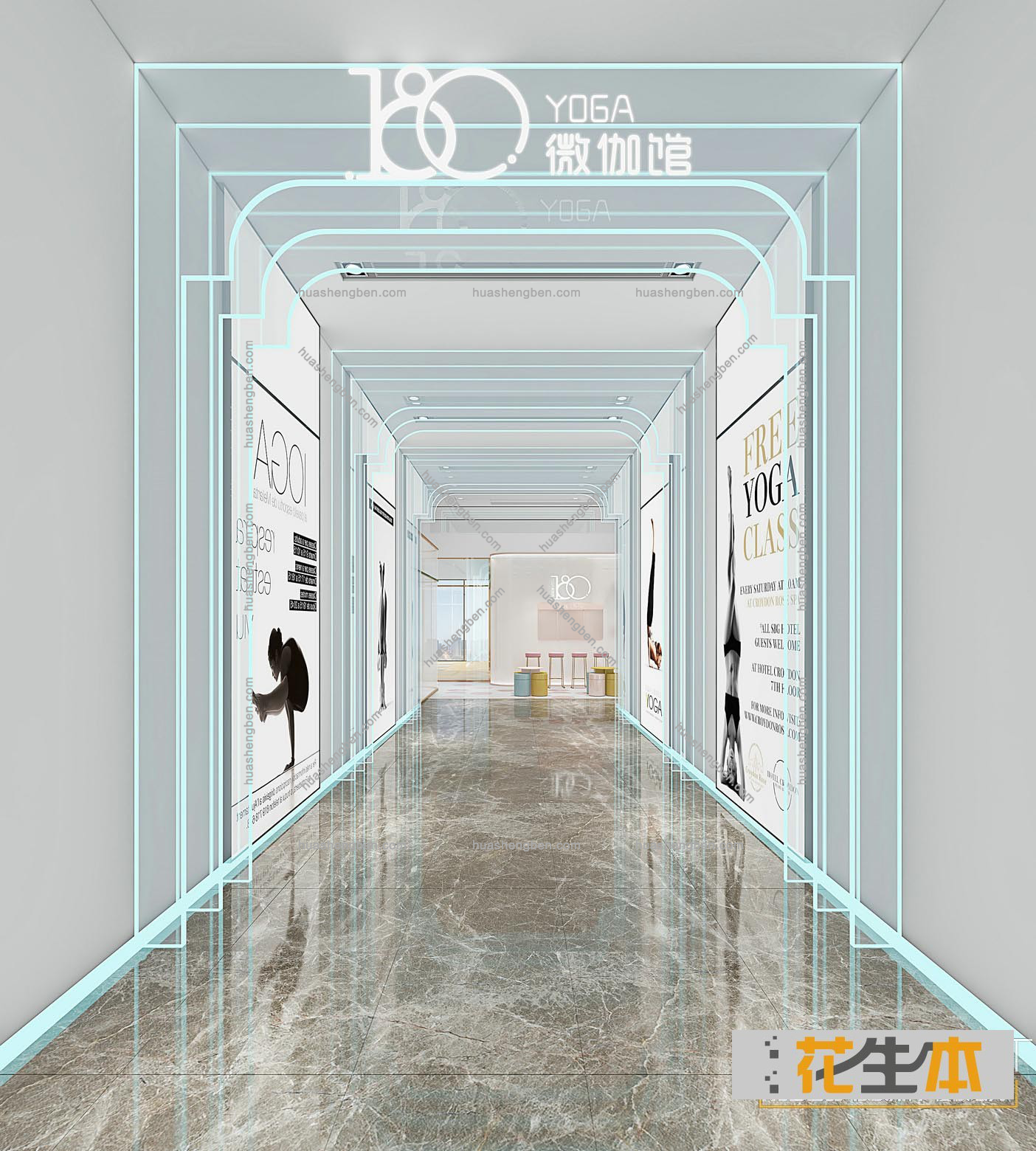 现代商场走廊3d模型「收费下载」6.jpg(1)