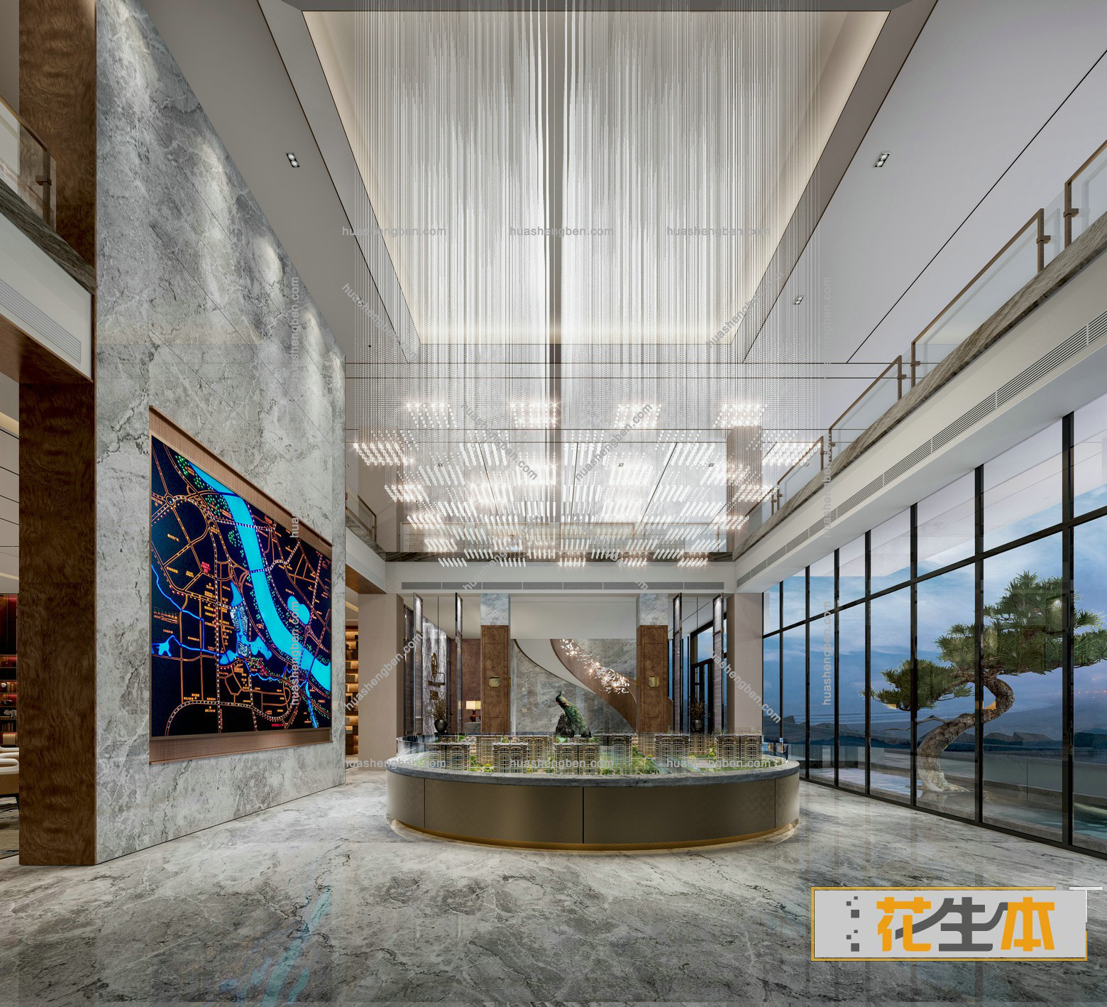 简欧售楼处3d模型「收费下载」29 (2).jpg(2)