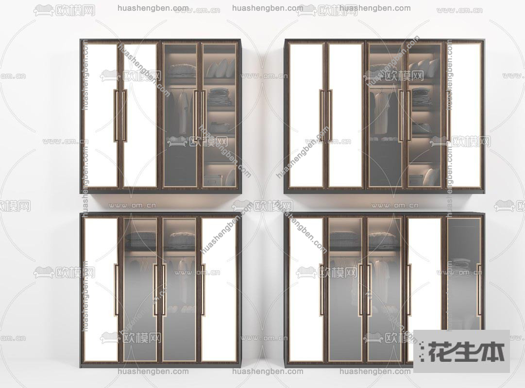 现代双开门衣柜3d模型「免费下载」现代双开门衣柜3d模型 ID826360.jpg(1)