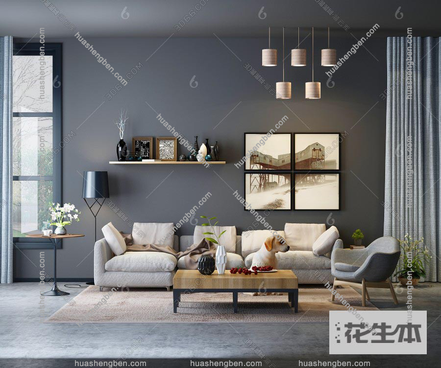现代客厅3d模型「免费下载」602482.jpg(1)