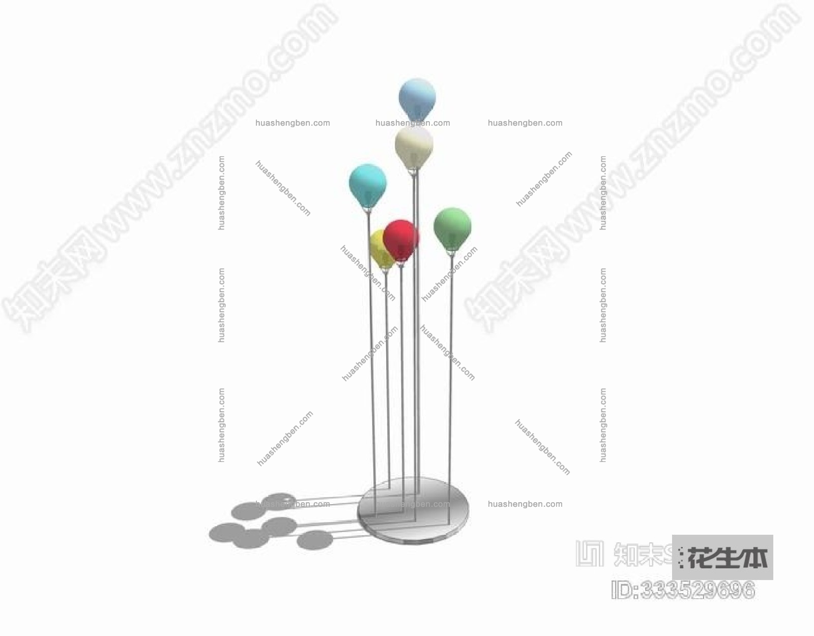 现代球形灯柱3d模型「免费下载」球形灯柱SU模型【ID333529696】.jpg(1)