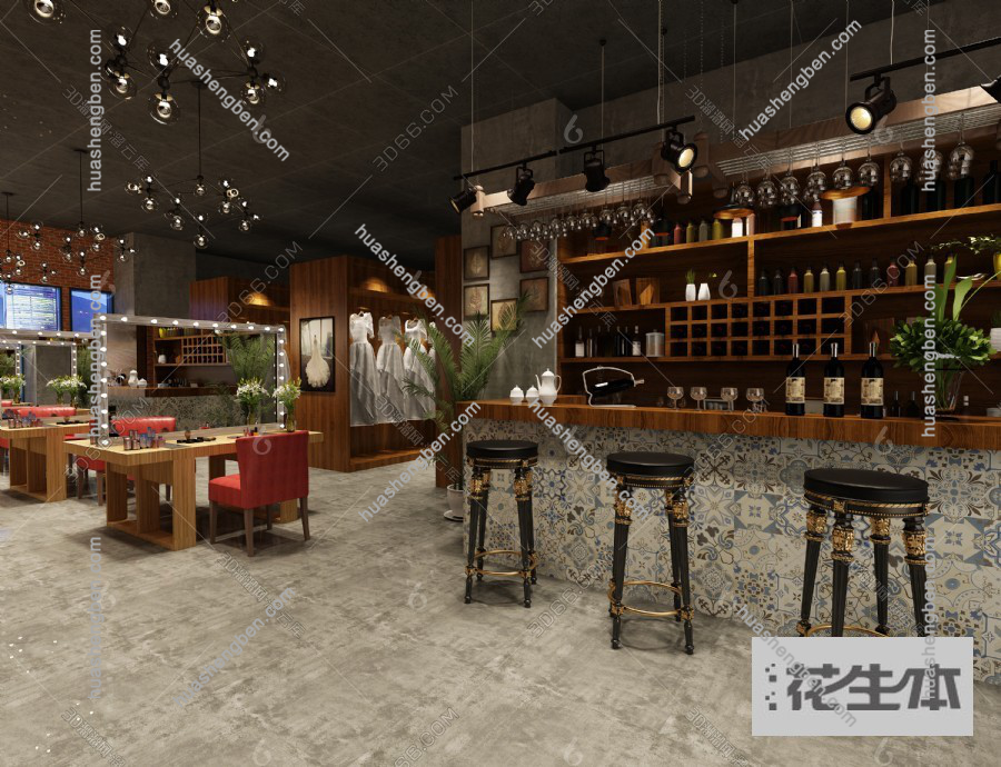 后现代婚纱店3d模型「免费下载」婚纱店3D模型 （ID：592153）.jpg(1)