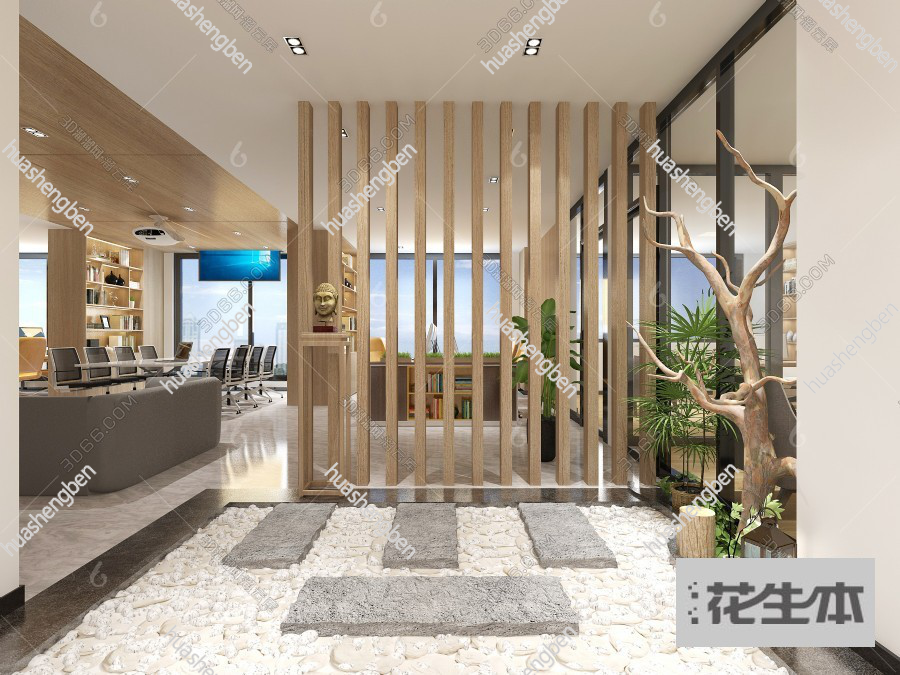 现代门厅3d模型「免费下载」门厅3D模型 （ID：753665）.jpg(1)