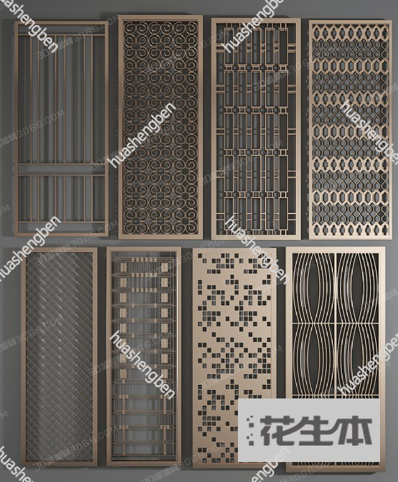 现代隔断3d模型「免费下载」隔断3D模型 （ID：546389）.jpg(1)