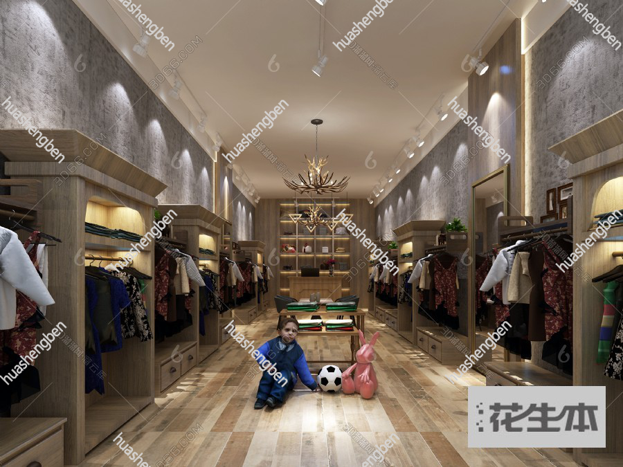 现代服装店3d模型「免费下载」服装店3D模型 （ID：753409）.jpg(1)