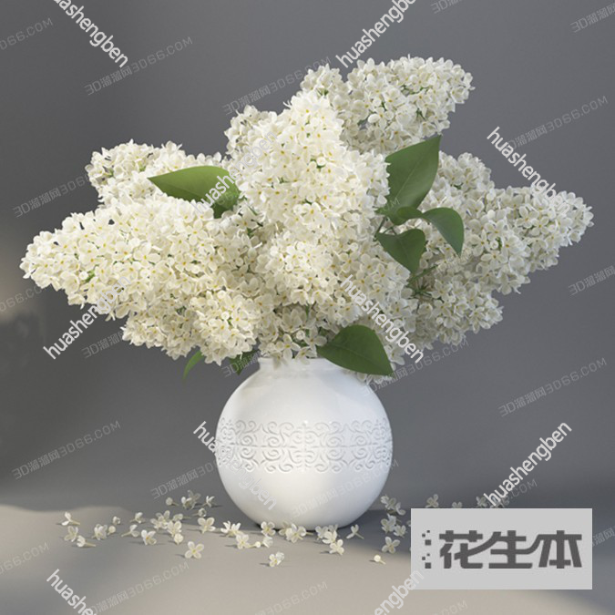 现代花瓶花卉3d模型「免费下载」花瓶3D模型 （ID：711580）.jpg(1)