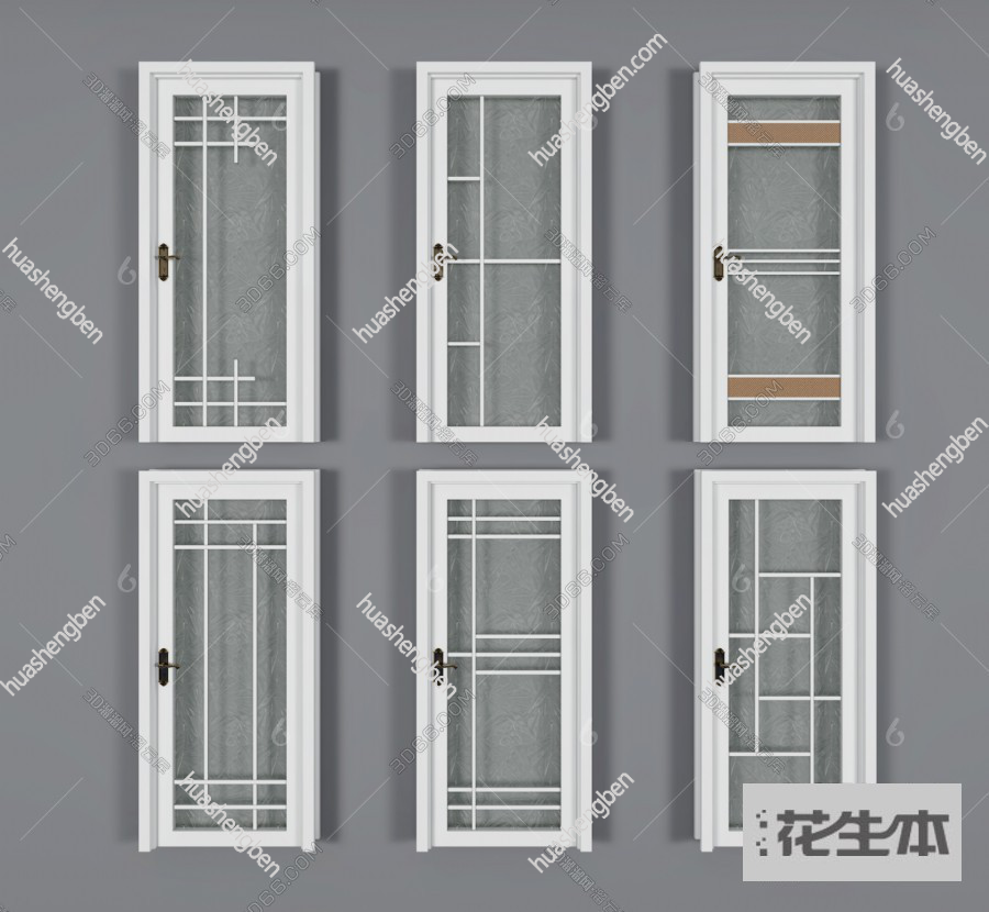 现代平开门3d模型「免费下载」平开门3D模型 （ID：675292）.jpg(1)