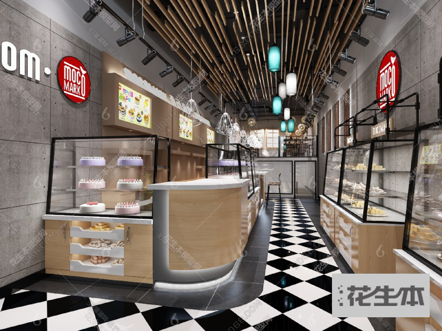 现代蛋糕店3d模型「免费下载」蛋糕店3D模型 （ID：562458）.jpg(1)