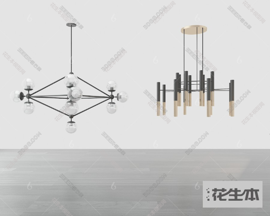 现代吊灯3d模型「免费下载」吊灯3D模型 （ID：680218）.jpg(1)