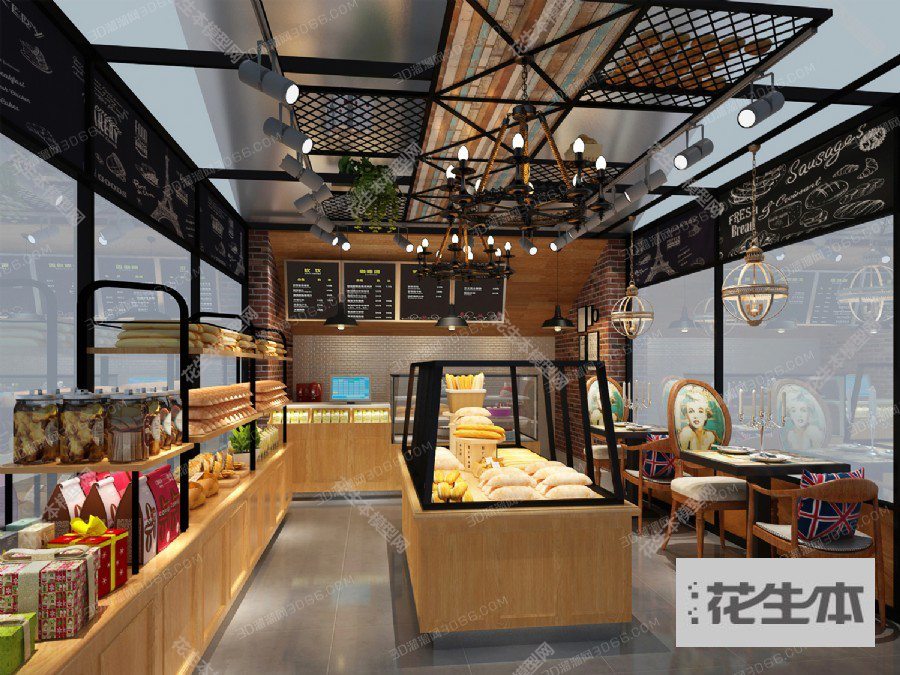 现代面包店3d模型「免费下载」面包店3D模型 （ID：626674）.jpg(1)