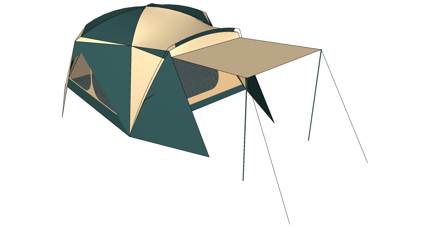 露营野炊帐篷SketchUp草图模型下载 (6)