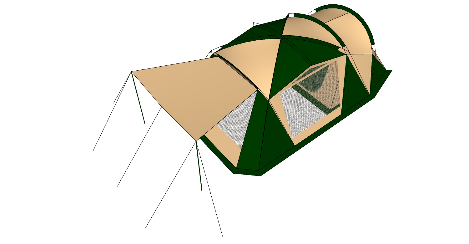 露营野炊帐篷SketchUp草图模型下载 (8)