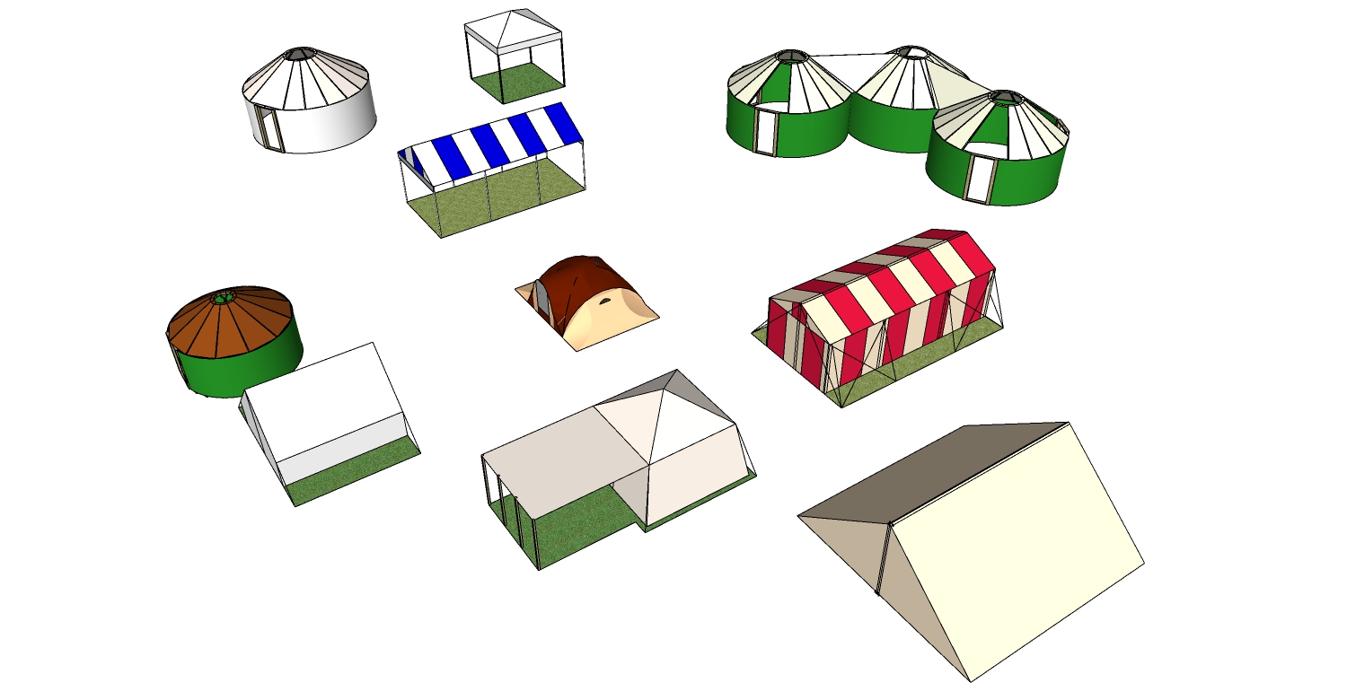 露营野炊帐篷SketchUp草图模型下载 (20)(1)