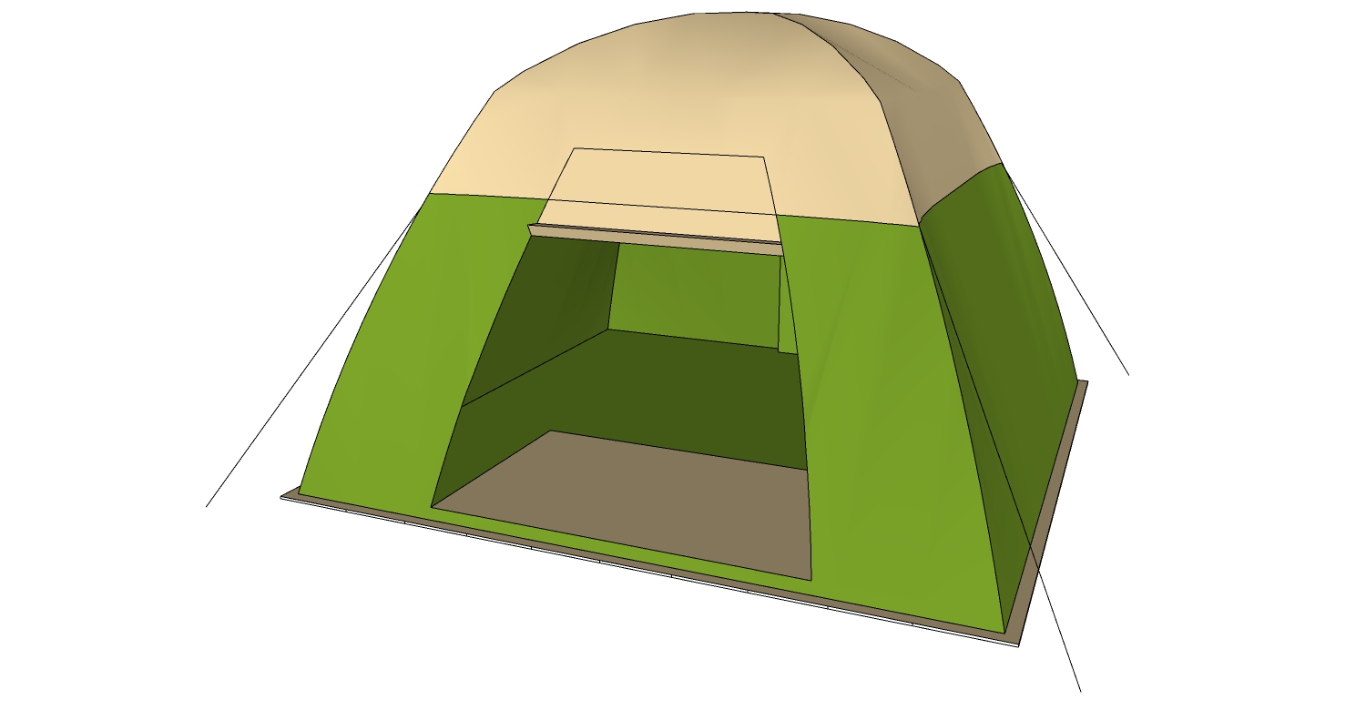 露营野炊帐篷SketchUp草图模型下载 (24)