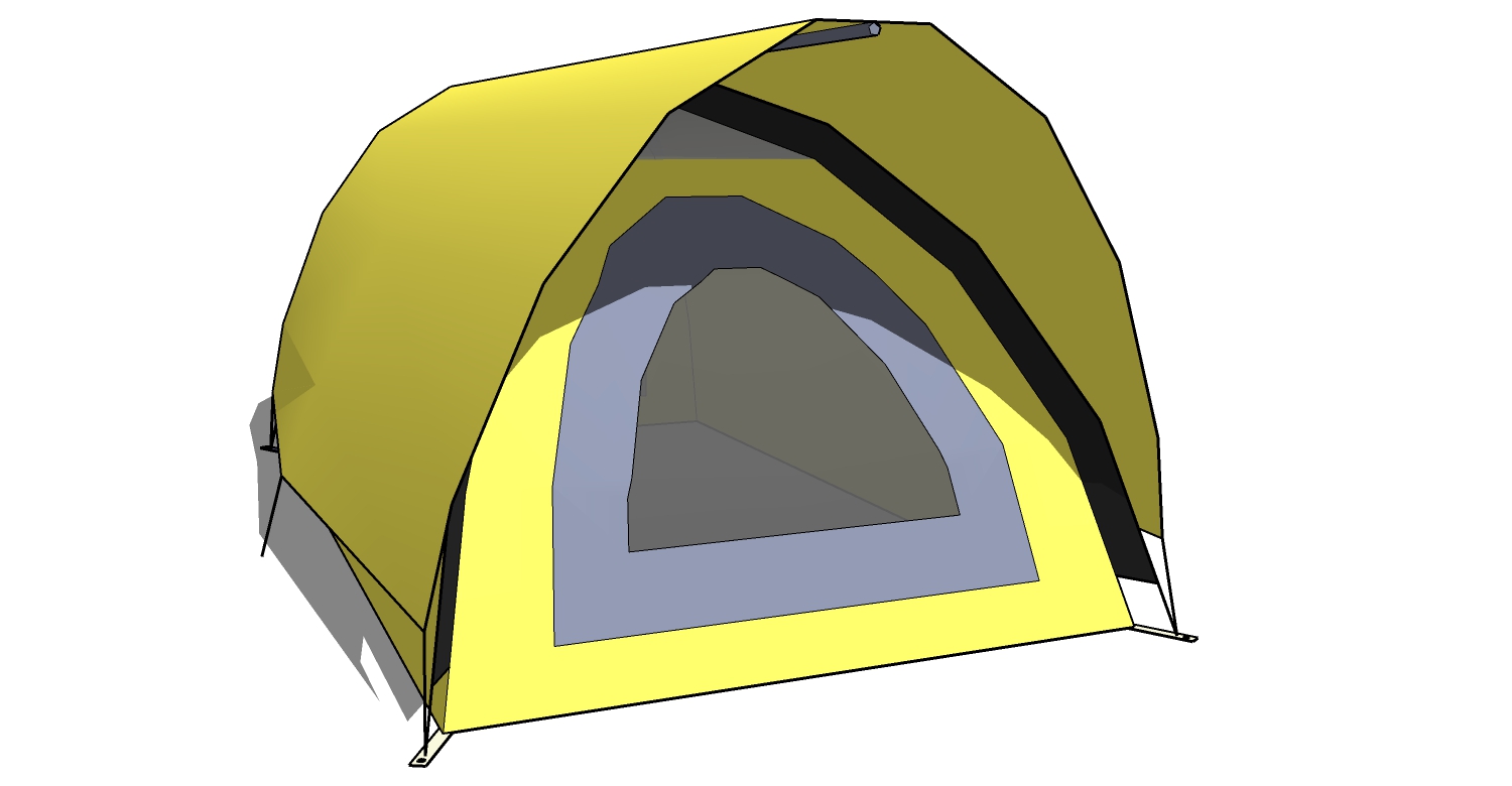 露营野炊帐篷SketchUp草图模型下载 (38)(1)
