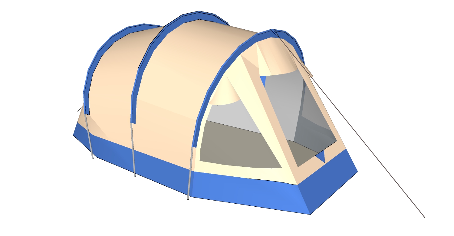 露营野炊帐篷SketchUp草图模型下载 (71)