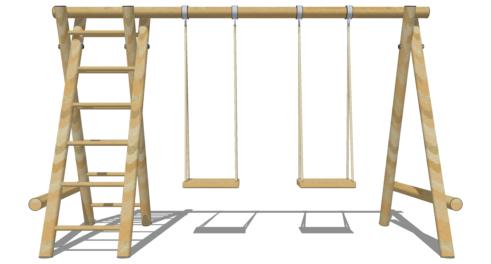 03户外娱乐器材秋千sketchup草图模型下载