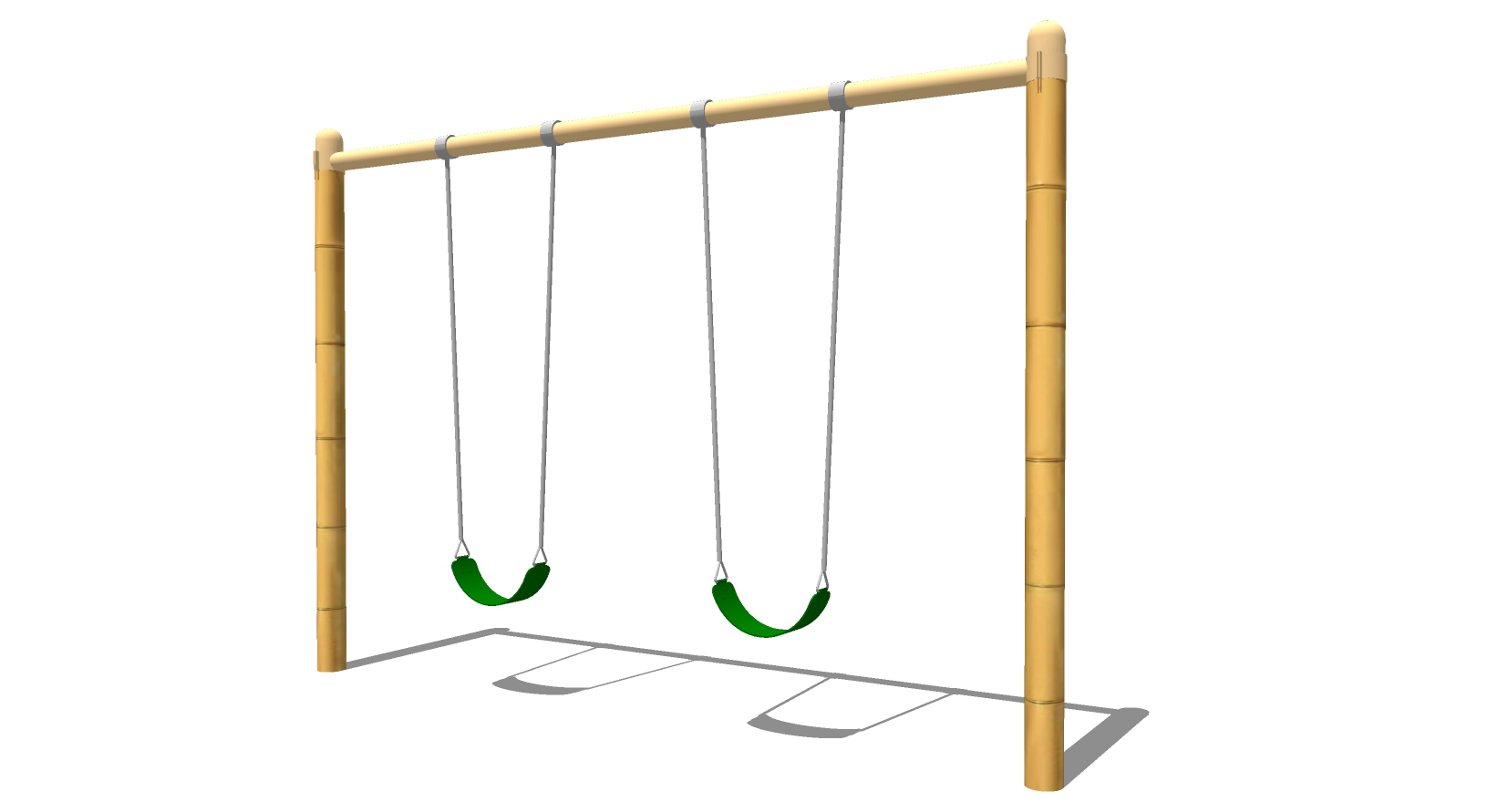 15户外娱乐器材秋千sketchup草图模型下载