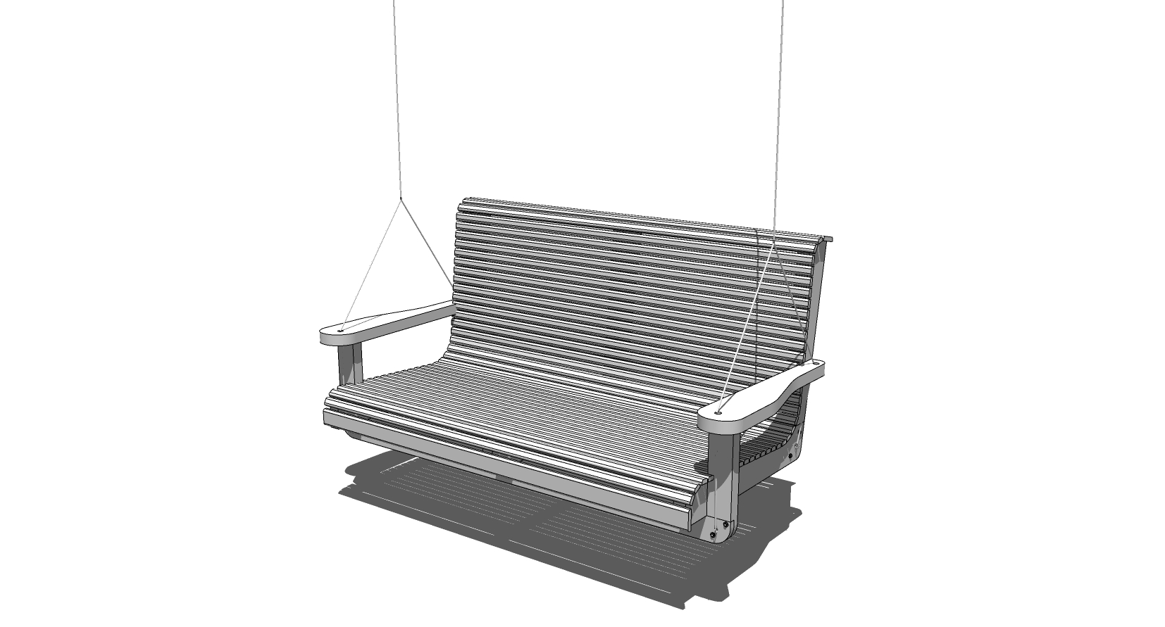 游乐设施秋千sketchup草图模型下载(1)