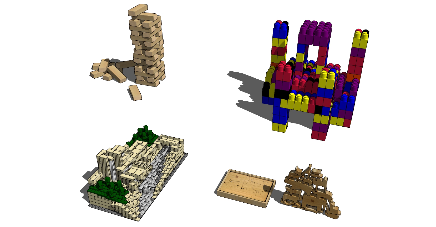 (25)乐高积木儿童玩具sketchup草图模型下载(1)