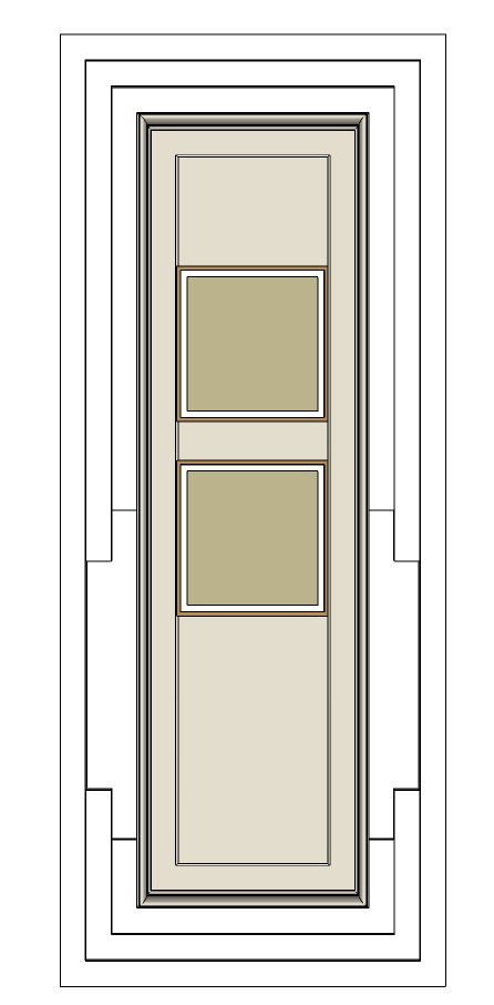 客厅背景墙石膏线造型sketchup草图模型下载