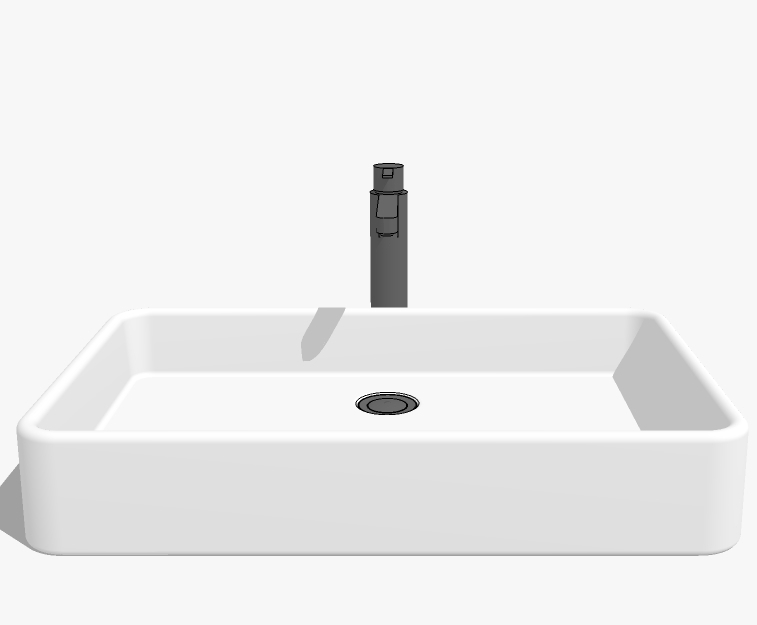 现代卫浴洗手盆台上盆sketchup草图模型 (38)(1)