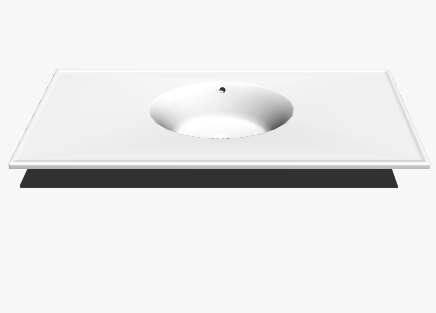 现代卫浴洗手盆台上盆sketchup草图模型 (22)