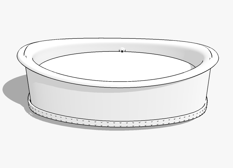 现代卫浴浴缸sketchup草图模型下载 (3)(1)
