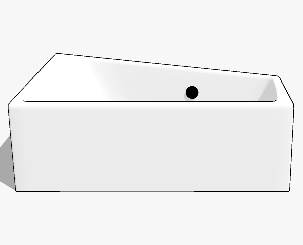 现代卫浴浴缸sketchup草图模型下载 (2)