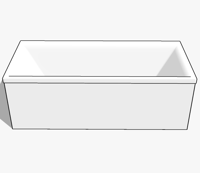 现代卫浴浴缸sketchup草图模型下载 (1)