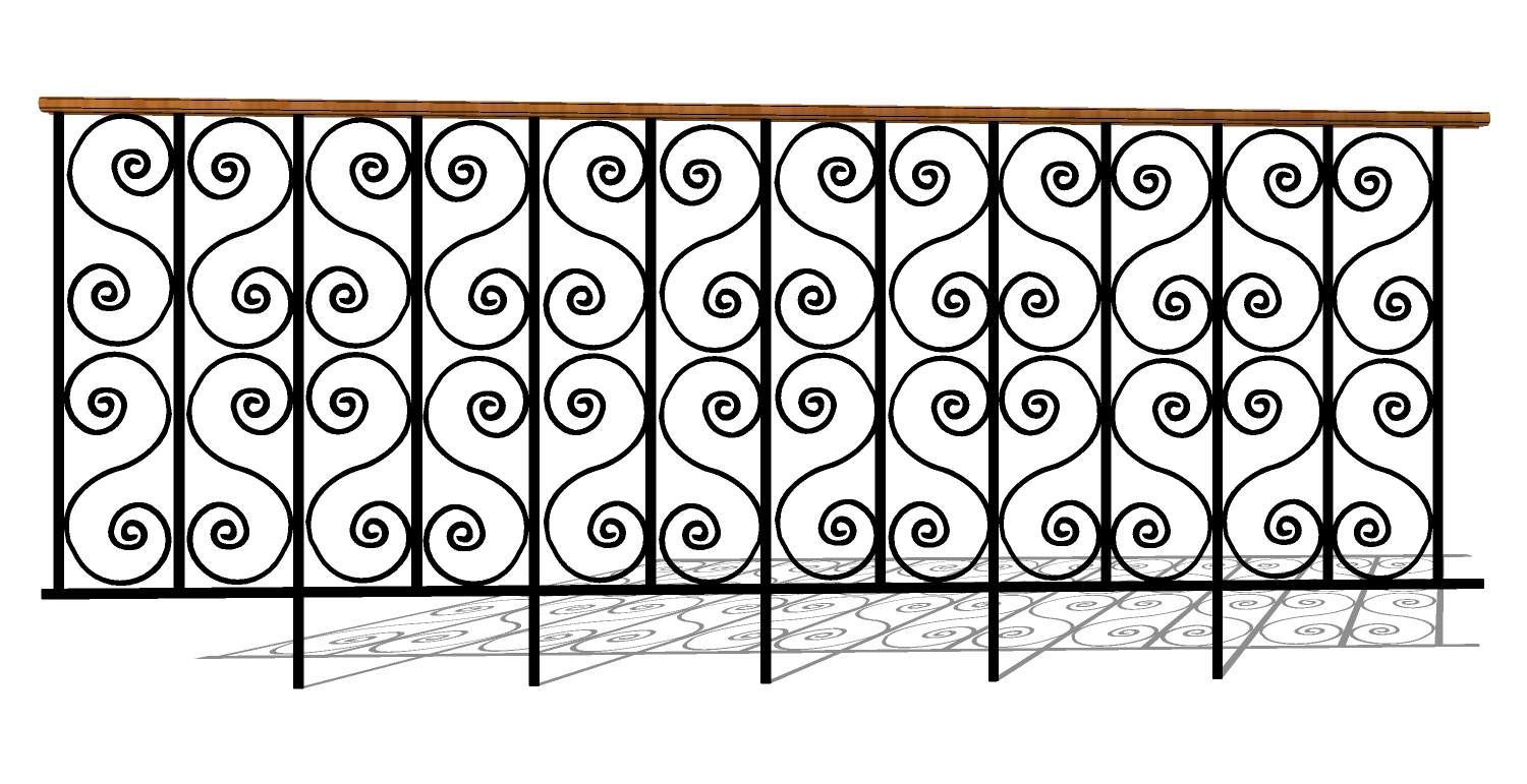 欧式铁艺栏杆护栏扶手 (98)(1)