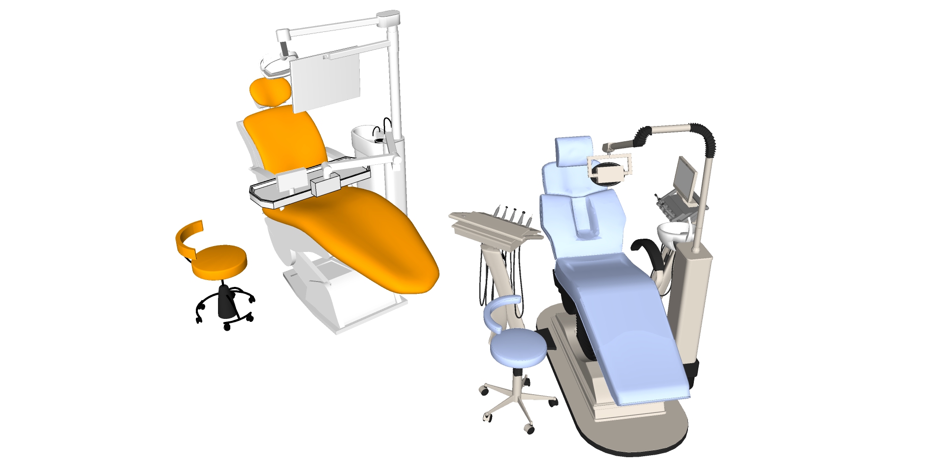 02牙科空腔医院设备医疗设备设备sketchup草图模型下载(1)