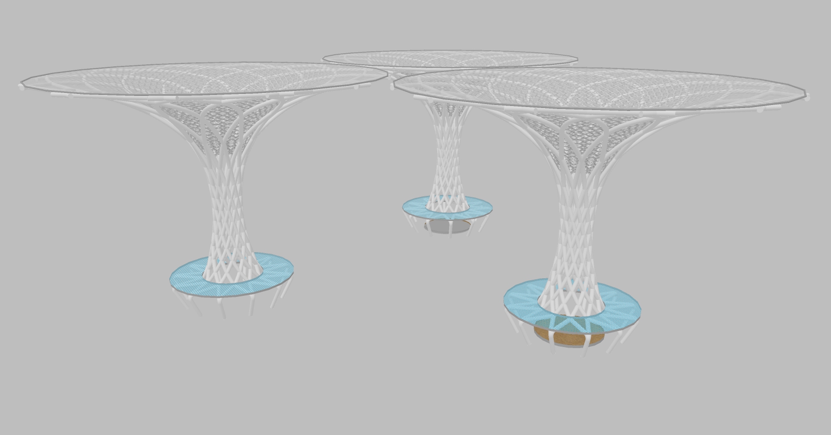 后现代异形膜结构,异形膜结构,景观 sketchup草图模型下载(1)