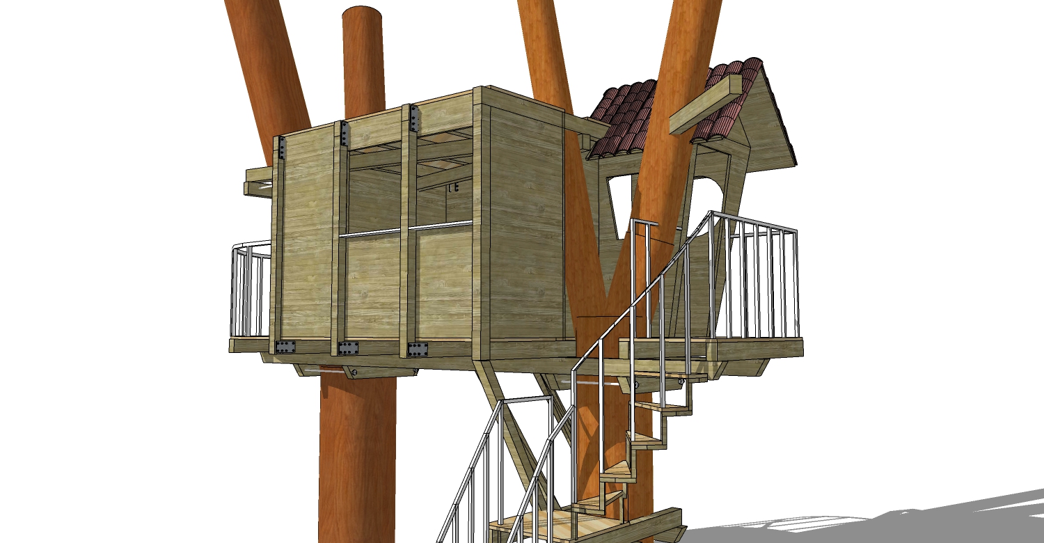 树屋小木屋SketchUp草图模型下载 (41)(1)