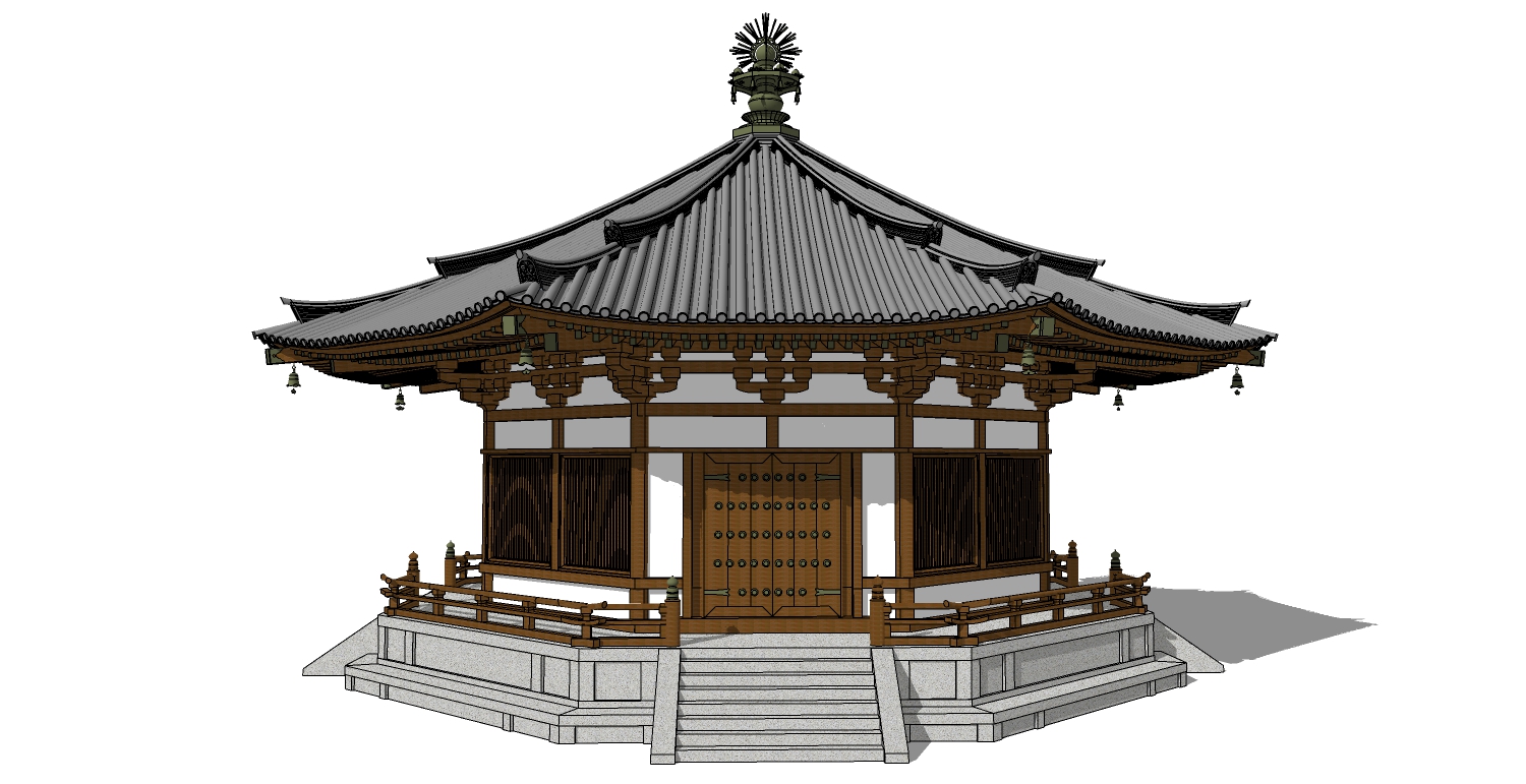 中式日式古建凉亭 (36)(1)