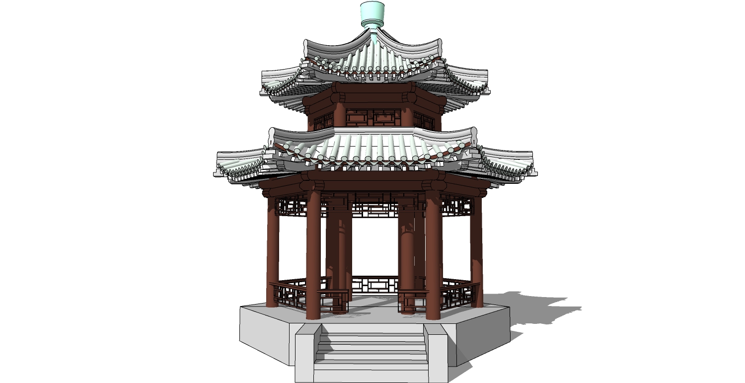 中式古建凉亭 (12)(1)