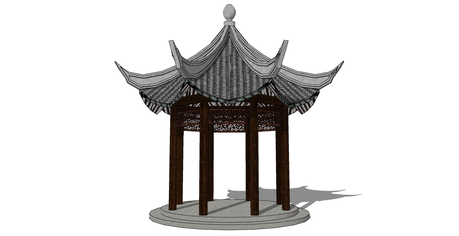 中式古建凉亭 (2)(1)