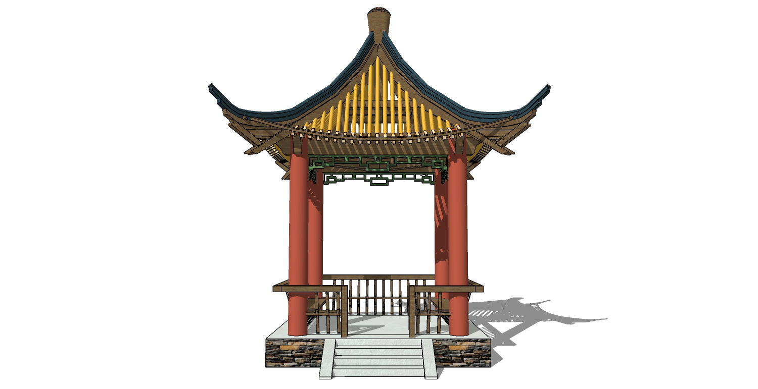 中式古建凉亭 (7)(1)