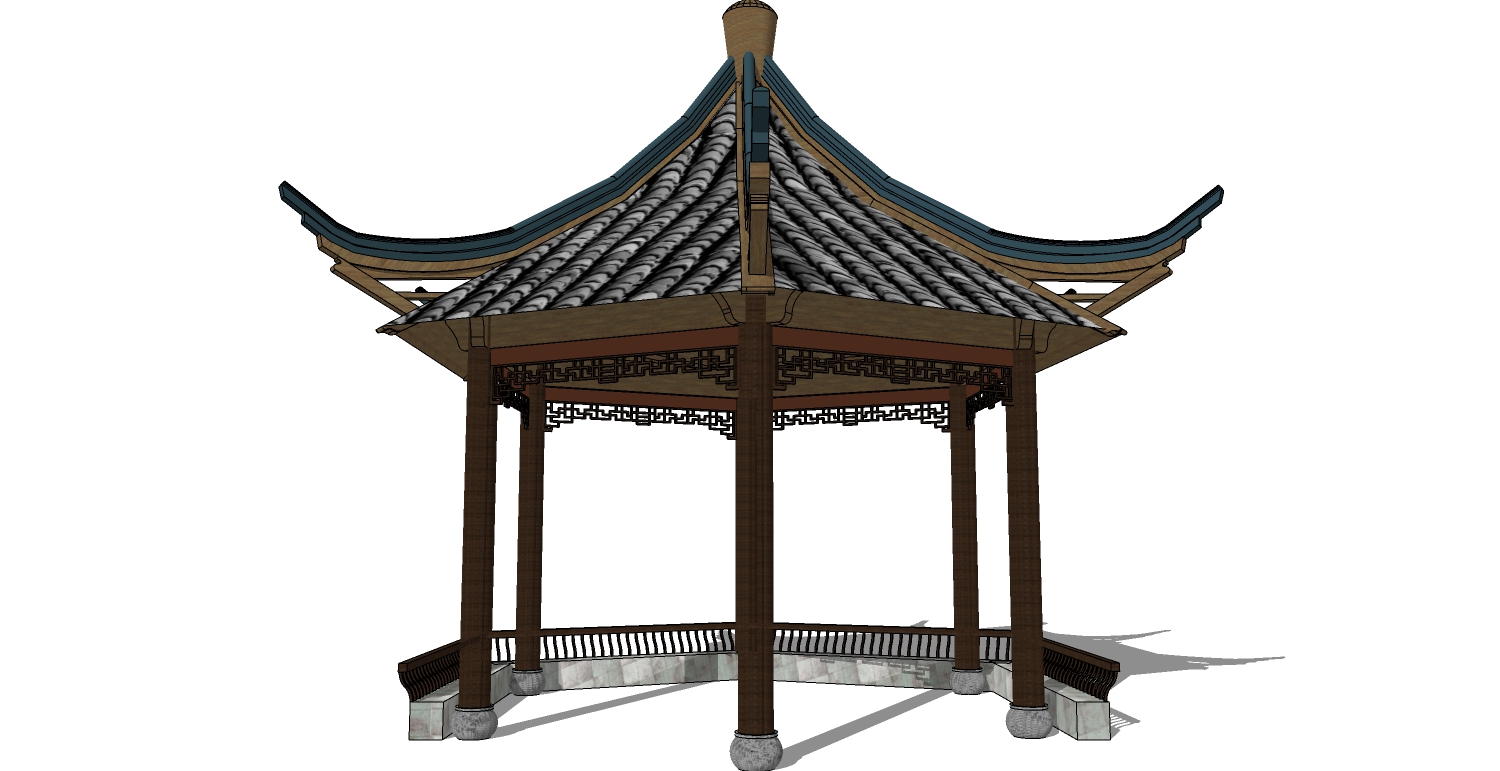 中式古建凉亭 (13)(1)