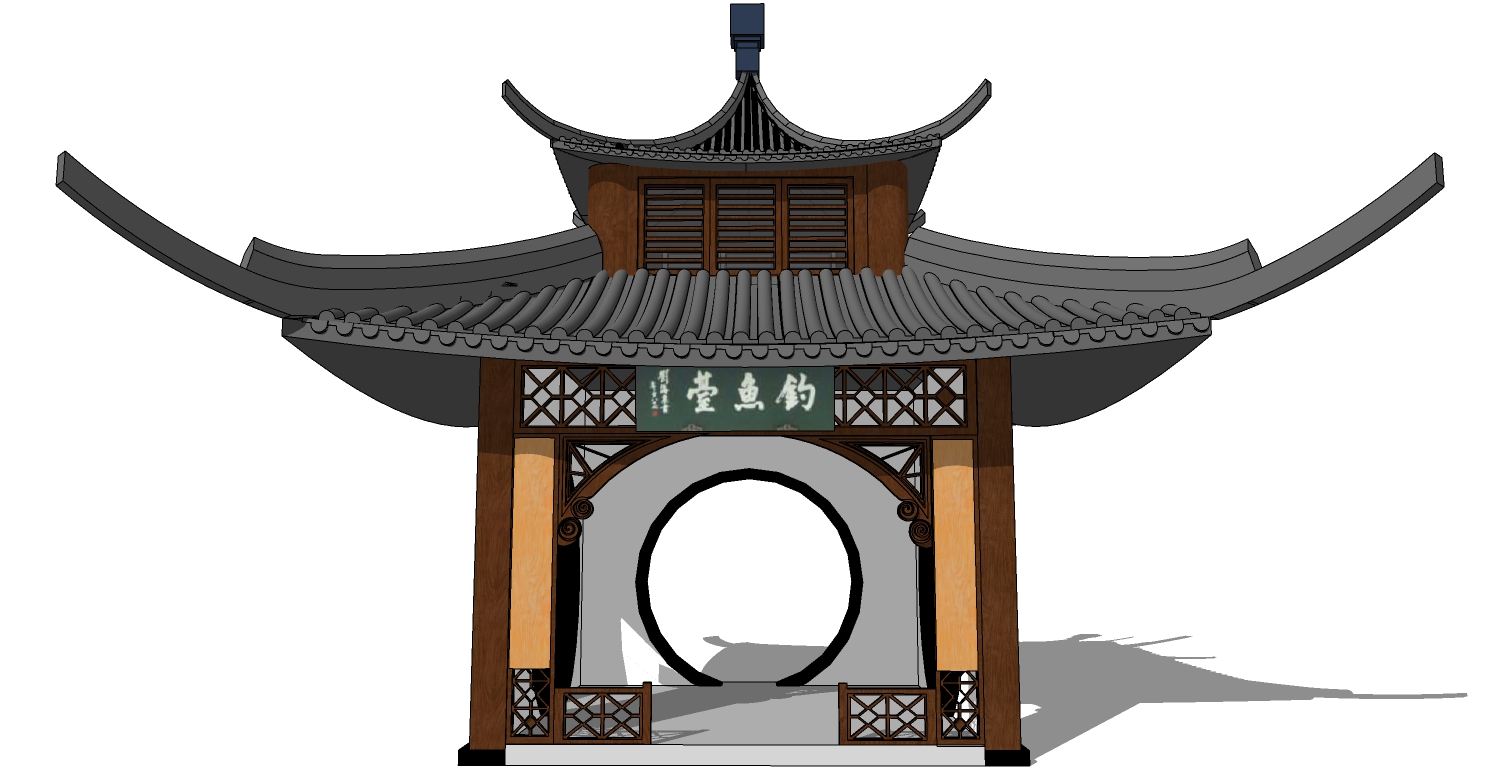中式古建凉亭 (16)(1)